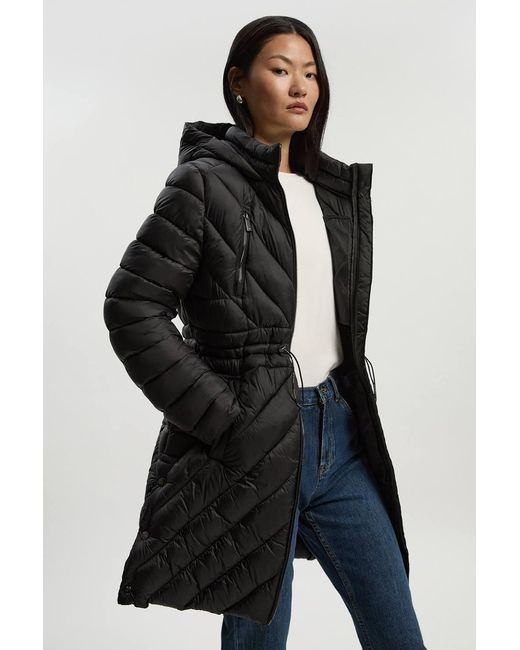 Karen Millen Black Petite Lightweight Packable Coat