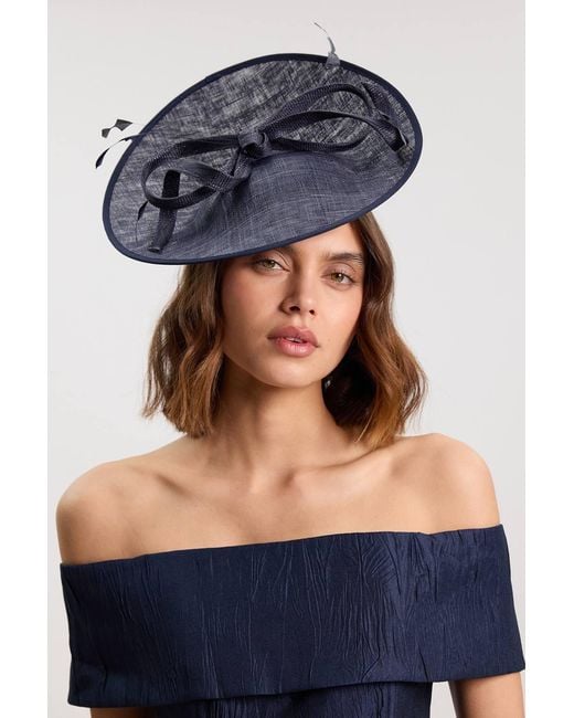 Karen Millen Blue Bow Detail Fascinator