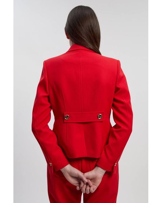 Karen Millen Textured Compact Stretch Tailored Jacket