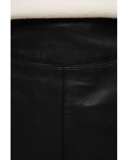 Karen Millen White Forever Leather Signature Pencil Skirt