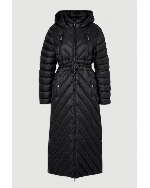 Karen Millen Black Lightweight Packable Maxi Coat