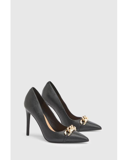 Karen Millen White Leather Stiletto Pointed Toe Heeled Shoe