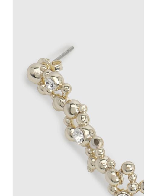 Karen Millen Metallic Evolution Crystal Drop Earrings
