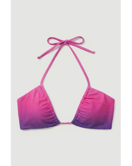 Karen Millen Red Ombre Tie Side Bikini Top