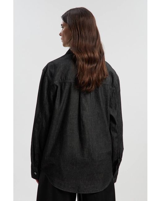 Karen Millen Black Denim Shirt