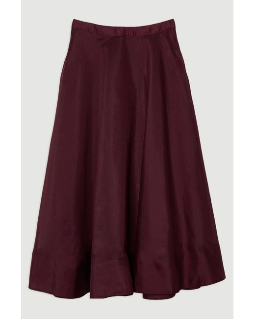 Karen Millen Purple Organdie Woven Prom Skirt