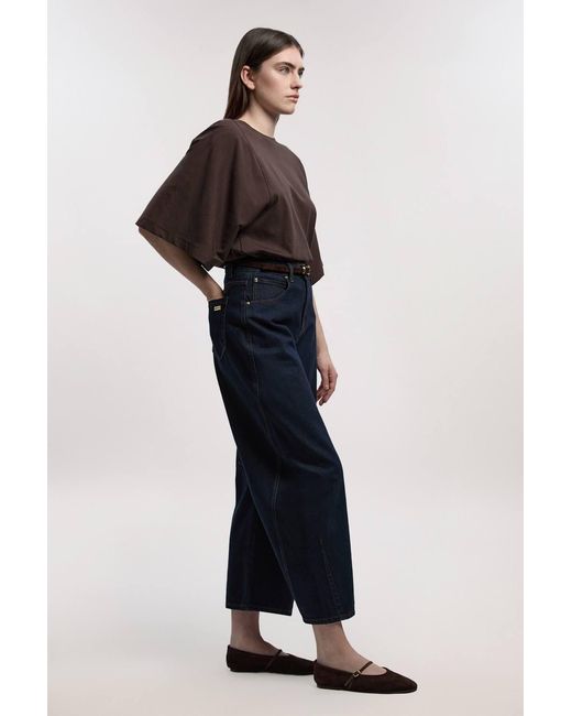 Karen Millen Black Denim Barrel Leg Jeans