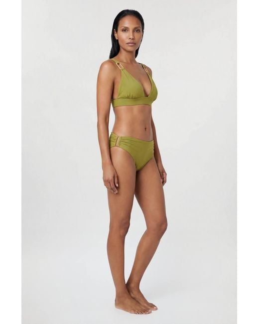 Karen Millen Green Trim Detail Bikini Top