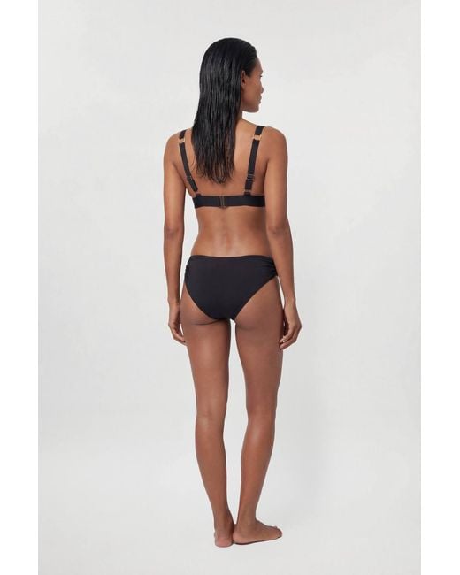 Karen Millen Black Trim Detail Bikini Top