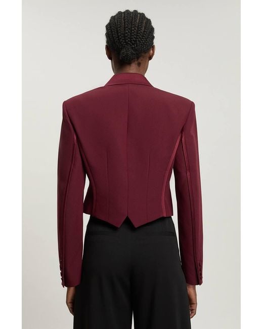 Karen Millen Satin Back Crepe Tailored Jacket