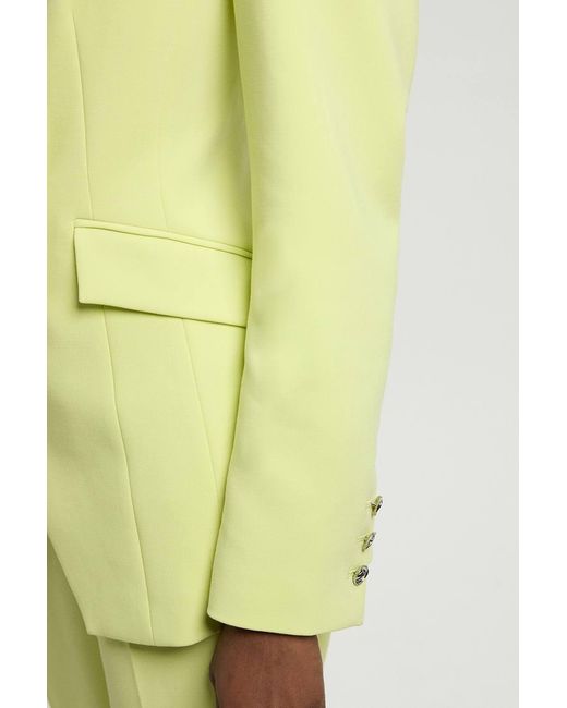Karen Millen Green Compact Stretch Double Breasted Blazer