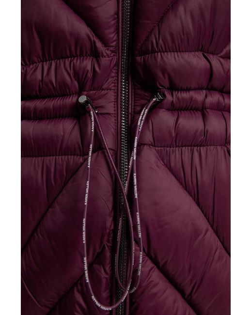Karen Millen Red Petite Lightweight Knee Length Packable Coat
