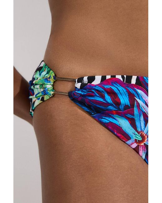 Karen Millen Multicolor Plus Size Tropical Floral Bikini Bottoms