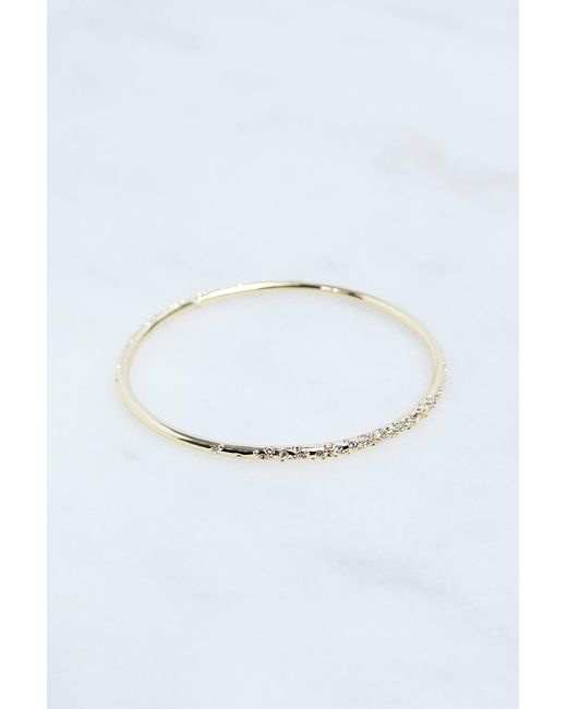 Karen Millen Blue Hand Set European Crystal Sprinkle Bangle