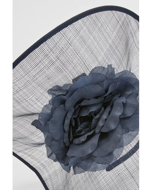 Karen Millen Blue Flower Trim Headband Fascinator