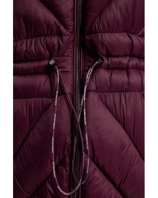 Karen Millen Red Lightweight Knee Length Packable Coat