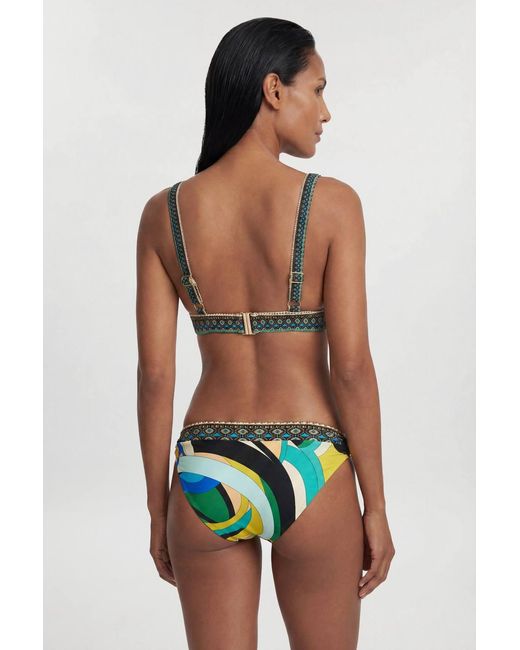 Karen Millen Multicolor Placement Print Bikini Top