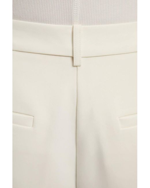 Karen Millen Natural Petite Polished Tailored Bootcut Trouser