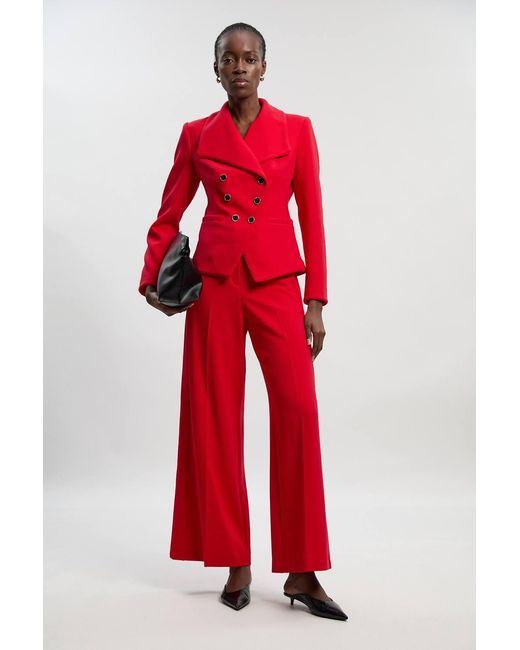 Karen Millen Compact Stretch Tipped Tailored Blazer