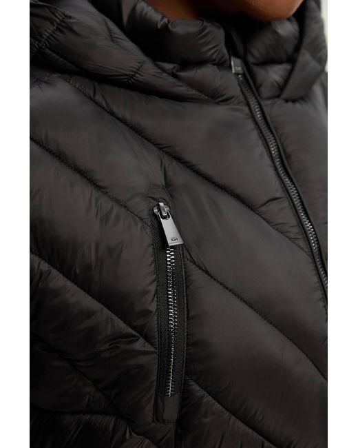 Karen Millen Black Plus Size Lightweight Packable Coat