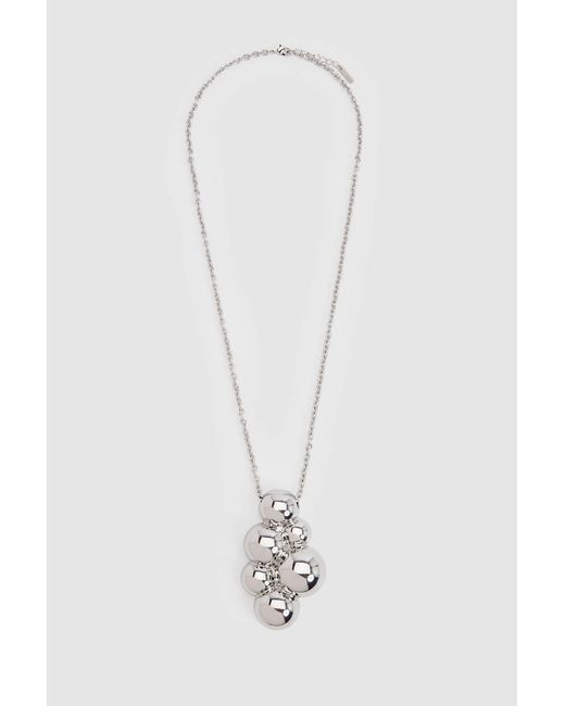 Karen Millen Black Statement Sphere Pendant Necklace
