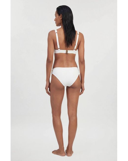 Karen Millen White Trim Detail Bikini Top
