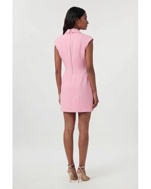 Karen Millen Compact Stretch Seam Detail Tailored Mini Dress