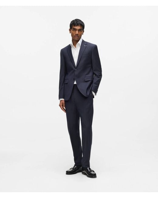 Karl Lagerfeld Blue Slim-Fit Blazer for men