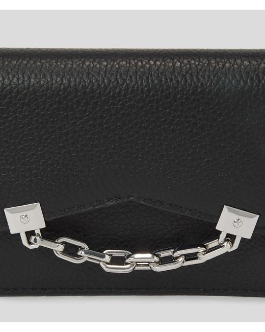 Karl Lagerfeld Gray K/seven Grainy Medium Wallet