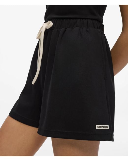 Karl Lagerfeld Blue Monochrome Loungewear Shorts