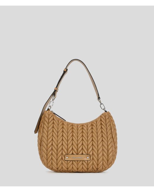 Karl Lagerfeld Brown K/weave Hobo Bag