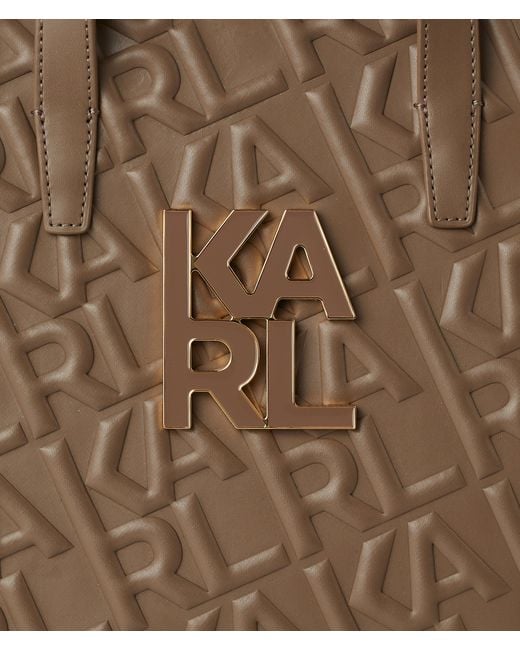 Karl Lagerfeld Brown K/karl Logo Tote Bag