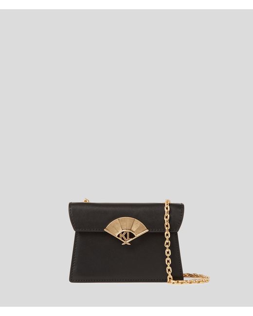 Karl Lagerfeld Black K/archive Fan Nano Bag