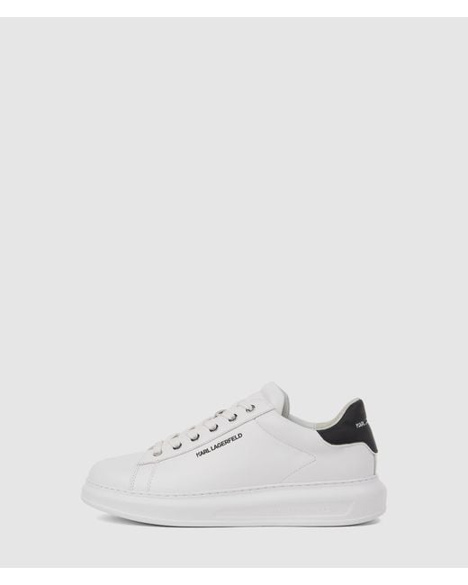 Karl Lagerfeld White Exclusive Kapri Ikon Charm Sneakers for men