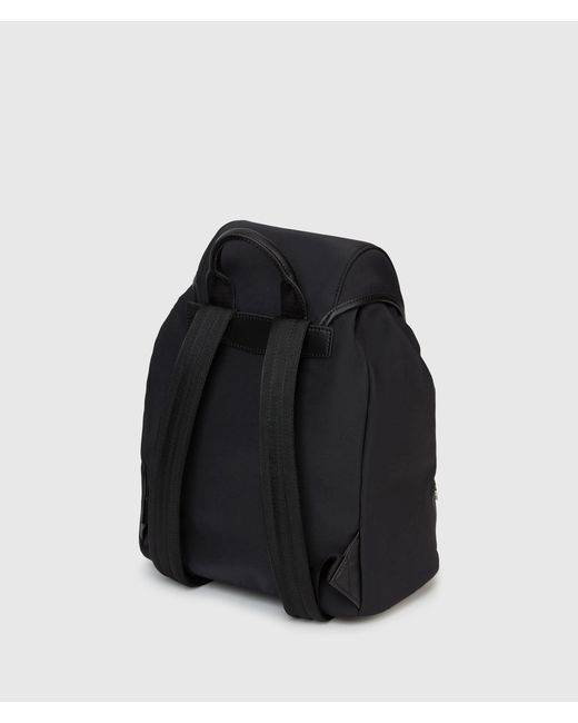 Karl Lagerfeld Black Ikon Nylon Tag Backpack