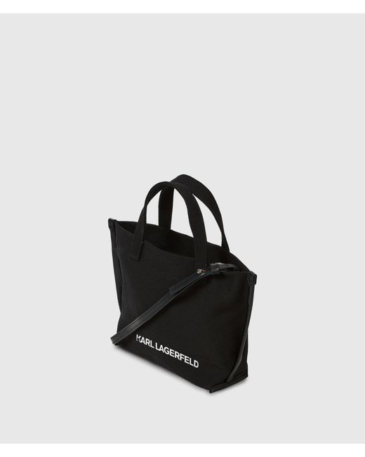 Karl Lagerfeld Black Ikon Rhinestone Small Shopper