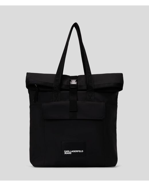 Karl Lagerfeld Tote-Bag Mit Rollrand in Black für Herren