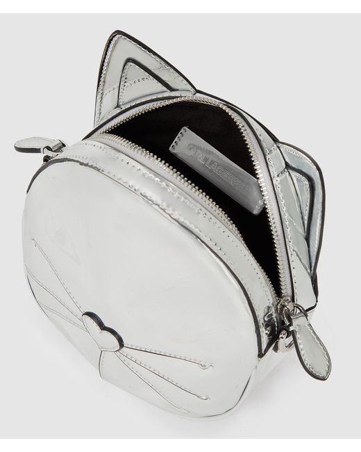 Karl Lagerfeld White Choupette Crossbody Bag