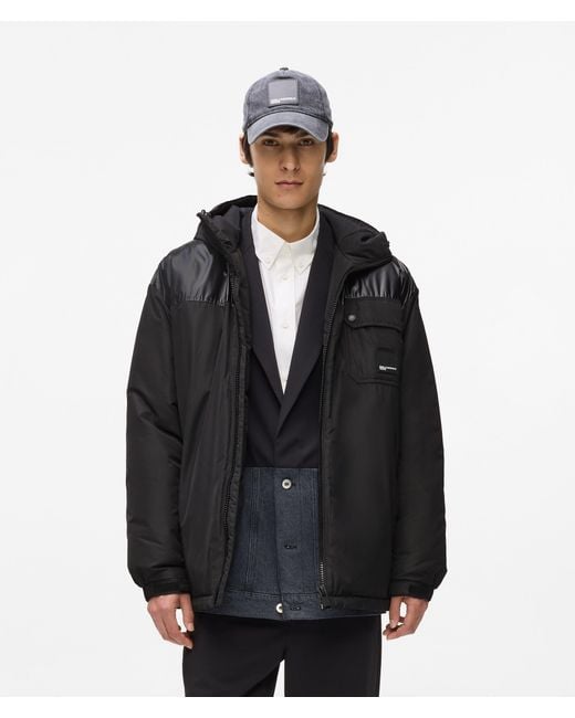 KL Jeans Black Utility Jacket for men