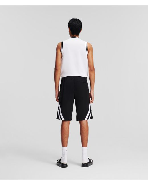 Karl Lagerfeld White Athletic Shorts for men