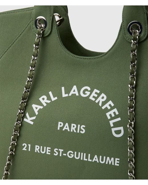 Karl Lagerfeld Green Exclusive Rue St-Guillaume Chain Shopper