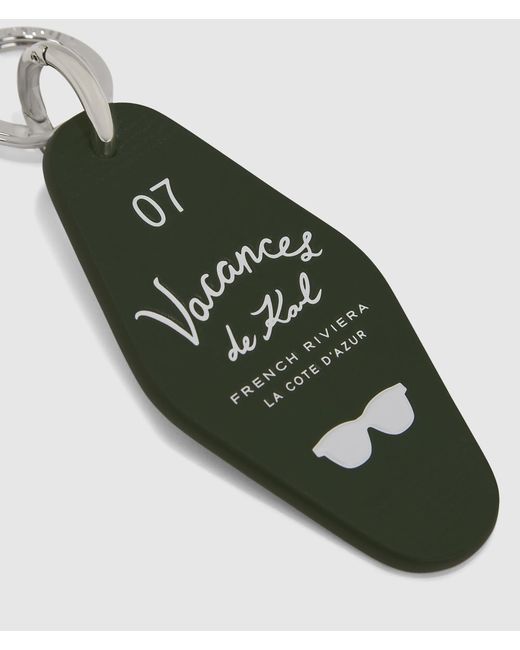 Karl Lagerfeld Green Vacances De Karl Keyring for men