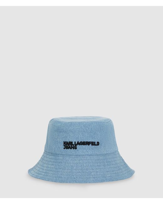 KL Jeans Blue Reversible Denim Bucket Hat