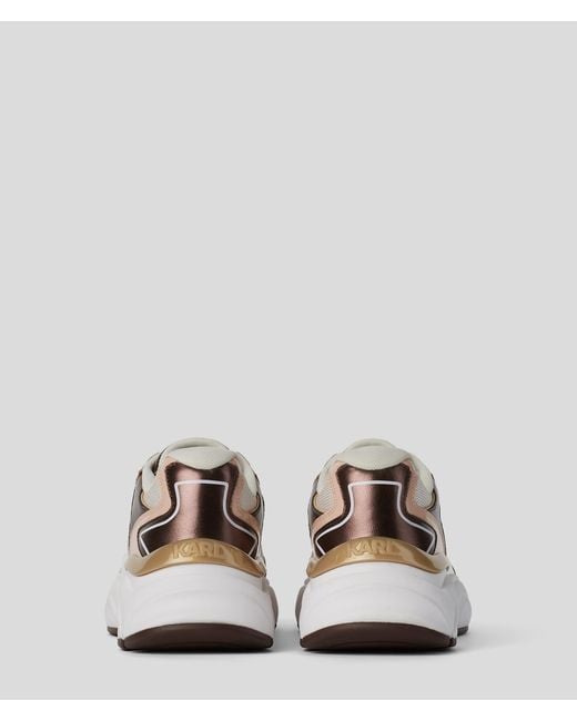 Karl Lagerfeld Natural Komet Metallic Sneakers