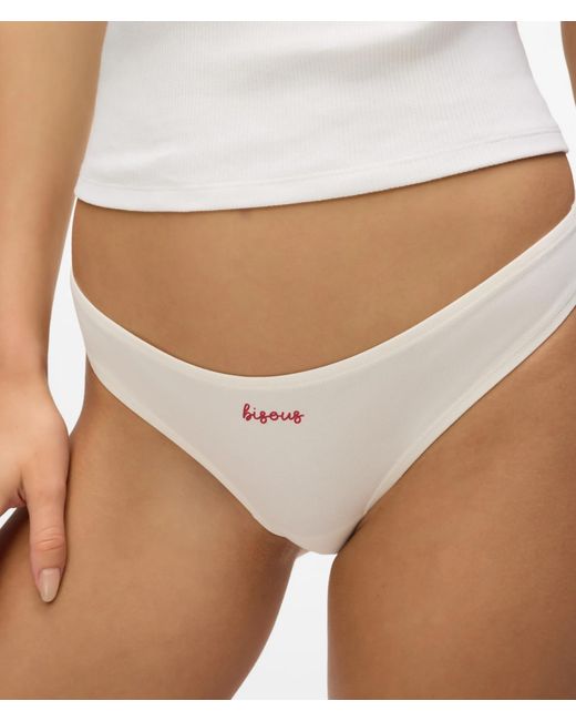 Karl Lagerfeld Red Love Notes Thong – 3-Pack