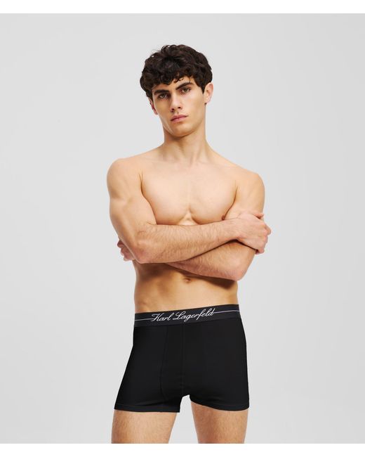 Karl Lagerfeld Green Hotel Karl Trunks – 3-Pack, Multicoloured for men