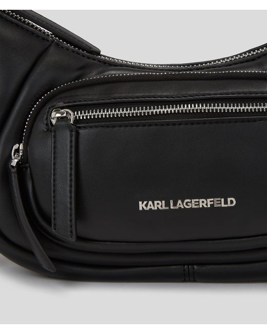 Karl Lagerfeld Black K/city Medium Shoulder Bag