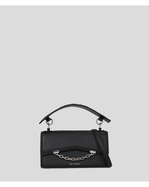 Karl Lagerfeld Black K/seven Grainy Crossbody Bag