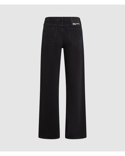 KL Jeans Black Mid-Rise Relaxed Jeans