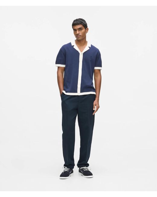 Karl Lagerfeld Blue Linen Suit Pants for men